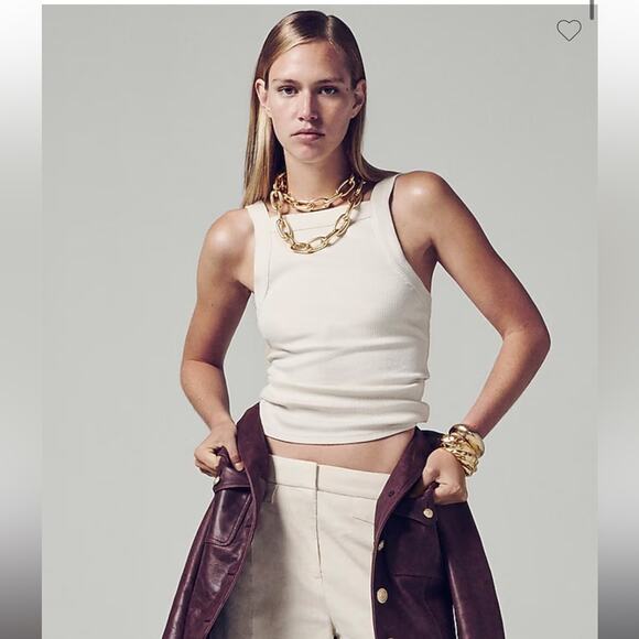 J.Crew Vintage rib wide-strap tank top - Picture 1 of 5